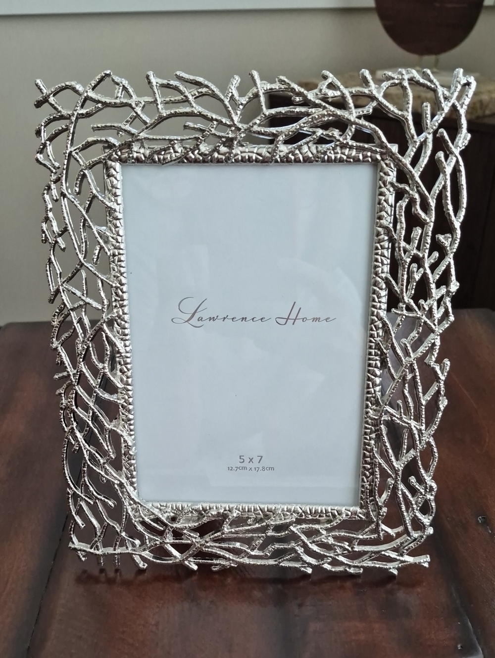Lawrence Homes Silver Decorative Branch Frame, 5 X7